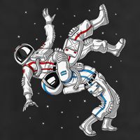 Astronaut Brazilian Jiu-Jitsu Judo Martial Arts Grappling 7 Panel Mesh Trucker Snapback Hat
