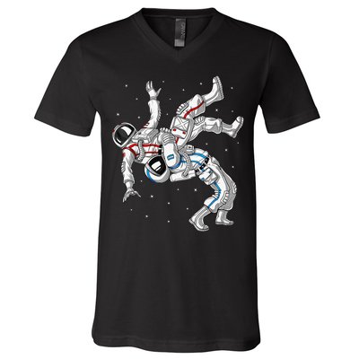 Astronaut Brazilian Jiu-Jitsu Judo Martial Arts Grappling V-Neck T-Shirt