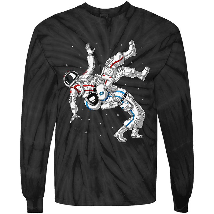 Astronaut Brazilian Jiu-Jitsu Judo Martial Arts Grappling Tie-Dye Long Sleeve Shirt