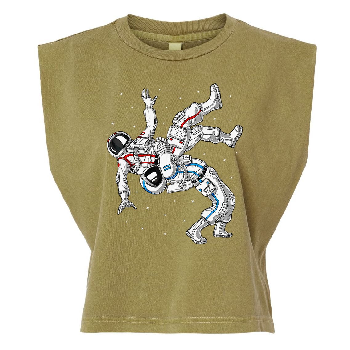 Astronaut Brazilian Jiu-Jitsu Judo Martial Arts Grappling Garment-Dyed Women's Muscle Tee