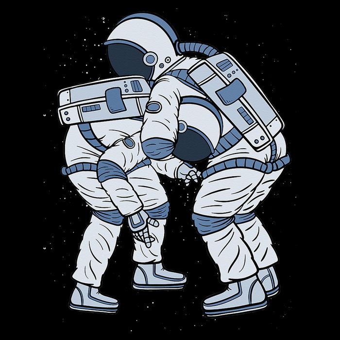 Astronaut Brazilian Jiu-Jitsu Judo Martial Arts Grappling Cooling Performance Crew T-Shirt