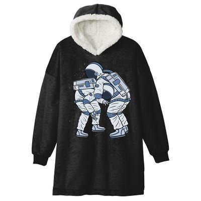 Astronaut Brazilian Jiu-Jitsu Judo Martial Arts Grappling Hooded Wearable Blanket