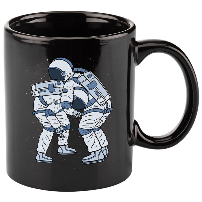 Astronaut Brazilian Jiu-Jitsu Judo Martial Arts Grappling 11oz C Handle Ceramic Mug