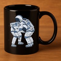 Astronaut Brazilian Jiu-Jitsu Judo Martial Arts Grappling 11oz C Handle Ceramic Mug