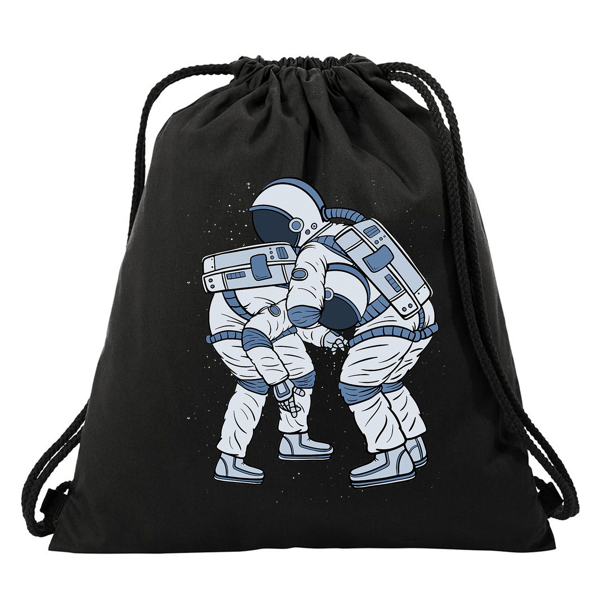 Astronaut Brazilian Jiu-Jitsu Judo Martial Arts Grappling Drawstring Bag