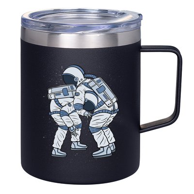 Astronaut Brazilian Jiu-Jitsu Judo Martial Arts Grappling 12oz Stainless Steel Coffee Mug