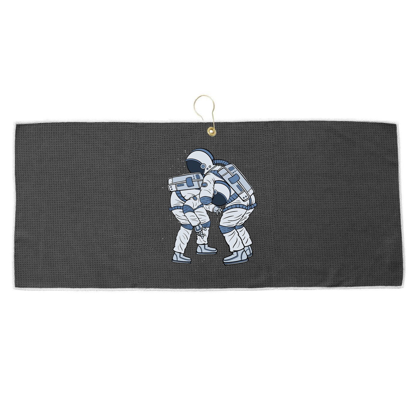 Astronaut Brazilian Jiu-Jitsu Judo Martial Arts Grappling Large Microfiber Waffle Golf Towel