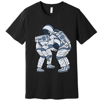 Astronaut Brazilian Jiu-Jitsu Judo Martial Arts Grappling Premium T-Shirt