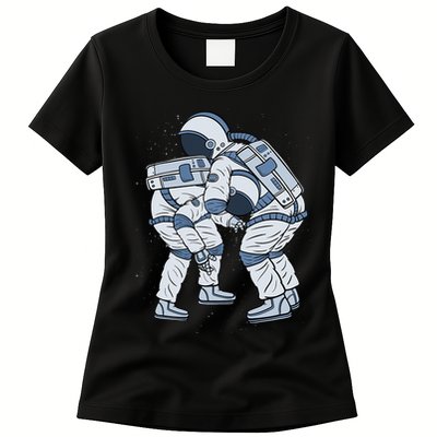 Astronaut Brazilian Jiu-Jitsu Judo Martial Arts Grappling Womens T-Shirt