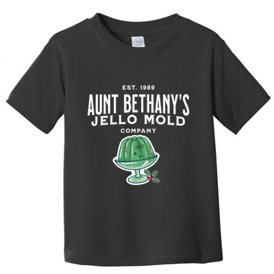 Aunt Bethanys Jello Mold Est 1989 Christmas Holiday Season Toddler T-Shirt