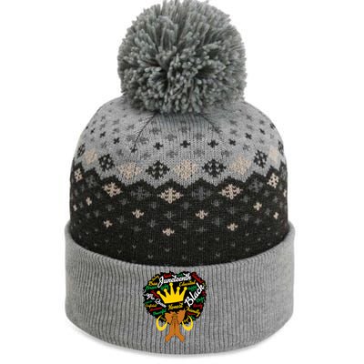 Afro Black Juneteenth Celebrate Black History Month Gift The Baniff Cuffed Pom Beanie