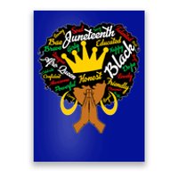 Afro Black Juneteenth Celebrate Black History Month Gift Poster