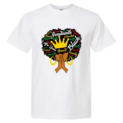 Afro Black Juneteenth Celebrate Black History Month Gift Garment-Dyed Heavyweight T-Shirt