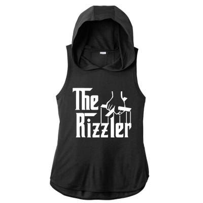 Aj Big Justice The Rizzler Godfather Ladies PosiCharge Tri-Blend Wicking Draft Hoodie Tank