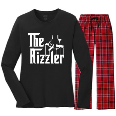 Aj Big Justice The Rizzler Godfather Women's Long Sleeve Flannel Pajama Set 