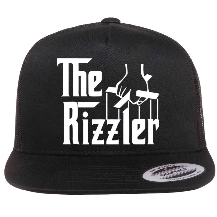 Aj Big Justice The Rizzler Godfather Flat Bill Trucker Hat