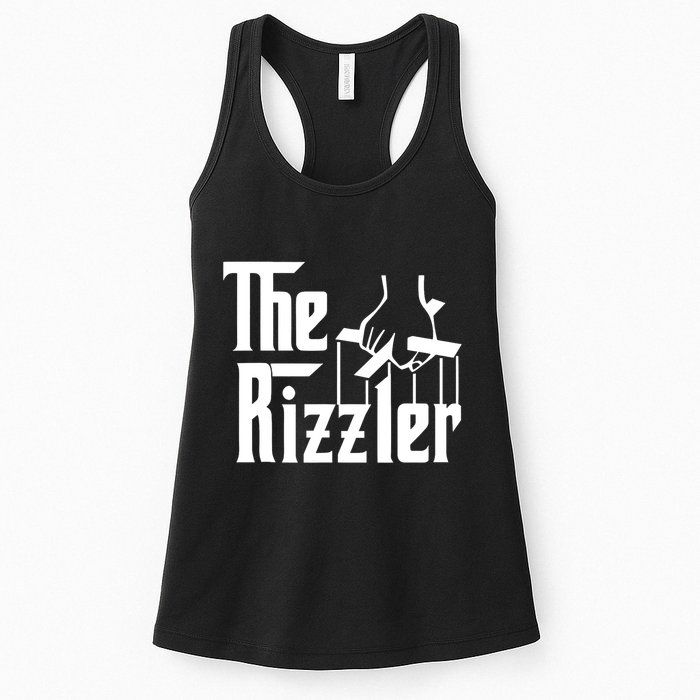 Aj Big Justice The Rizzler Godfather Women's Racerback Tank