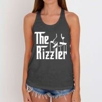 Aj Big Justice The Rizzler Godfather Women's Knotted Racerback Tank