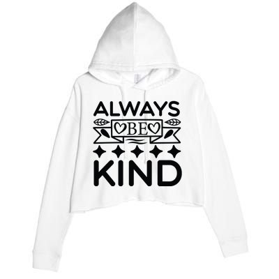 Always Be Kind Crop Fleece Hoodie