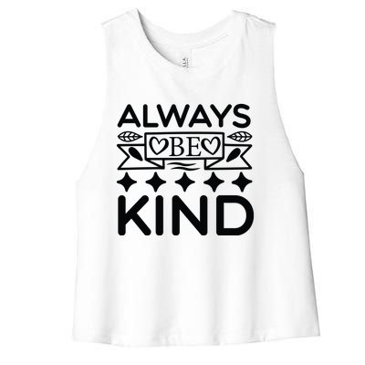 Always Be Kind Women's Racerback Cropped Tank