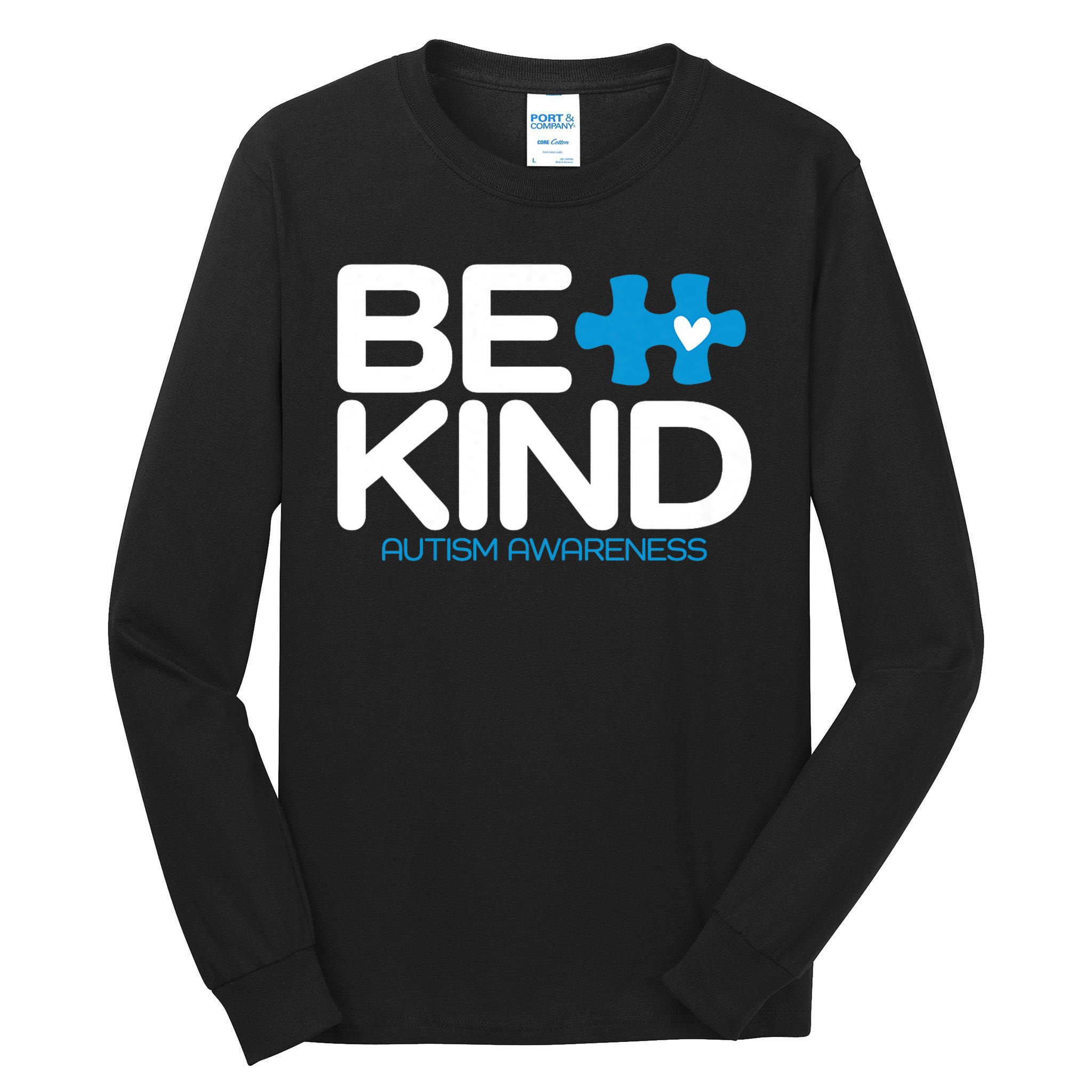 Autism Be Kind Women Men Kids Be Kind Autism Awareness Tall Long Sleeve T-Shirt