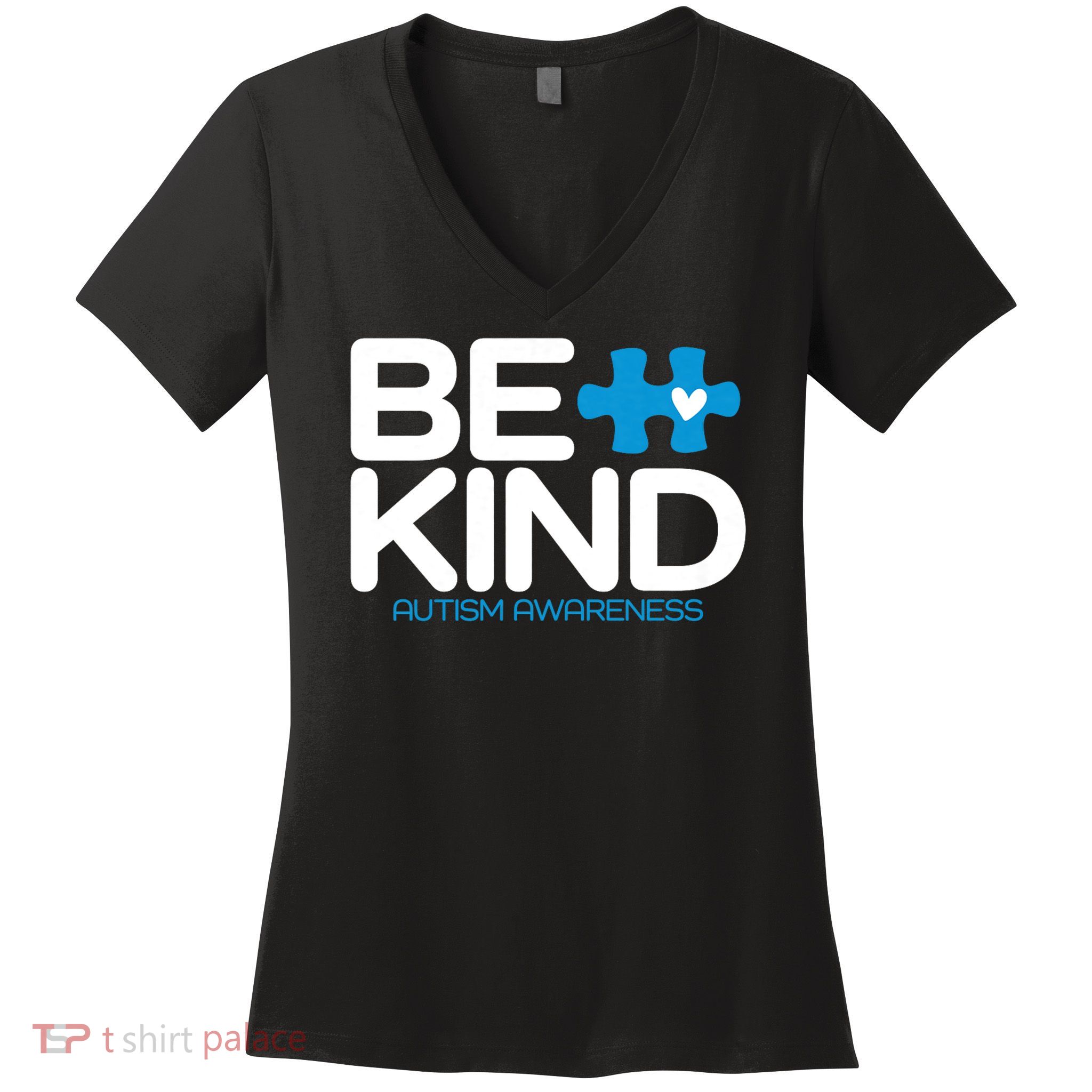 Autism Be Kind Women Men Kids Be Kind Autism Awareness Women's V-Neck T-Shirt