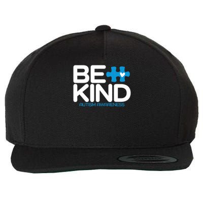 Autism Be Kind Women Men Kids Be Kind Autism Awareness Wool Snapback Cap