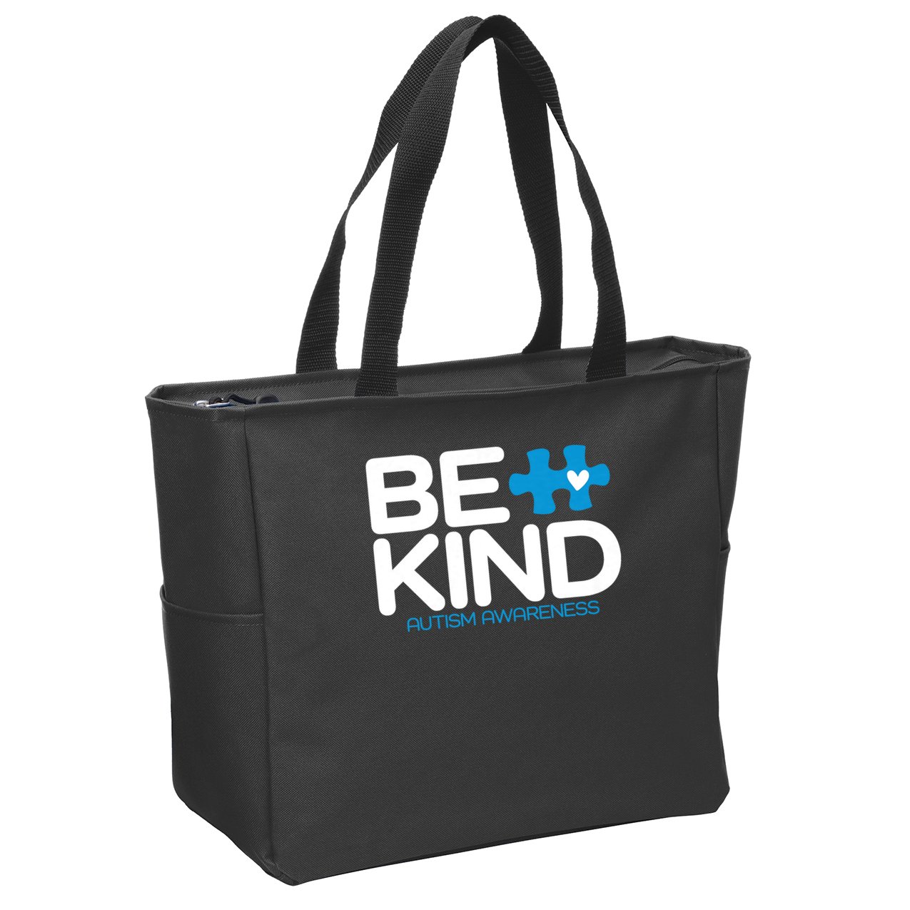 Autism Be Kind Women Men Kids Be Kind Autism Awareness Zip Tote Bag