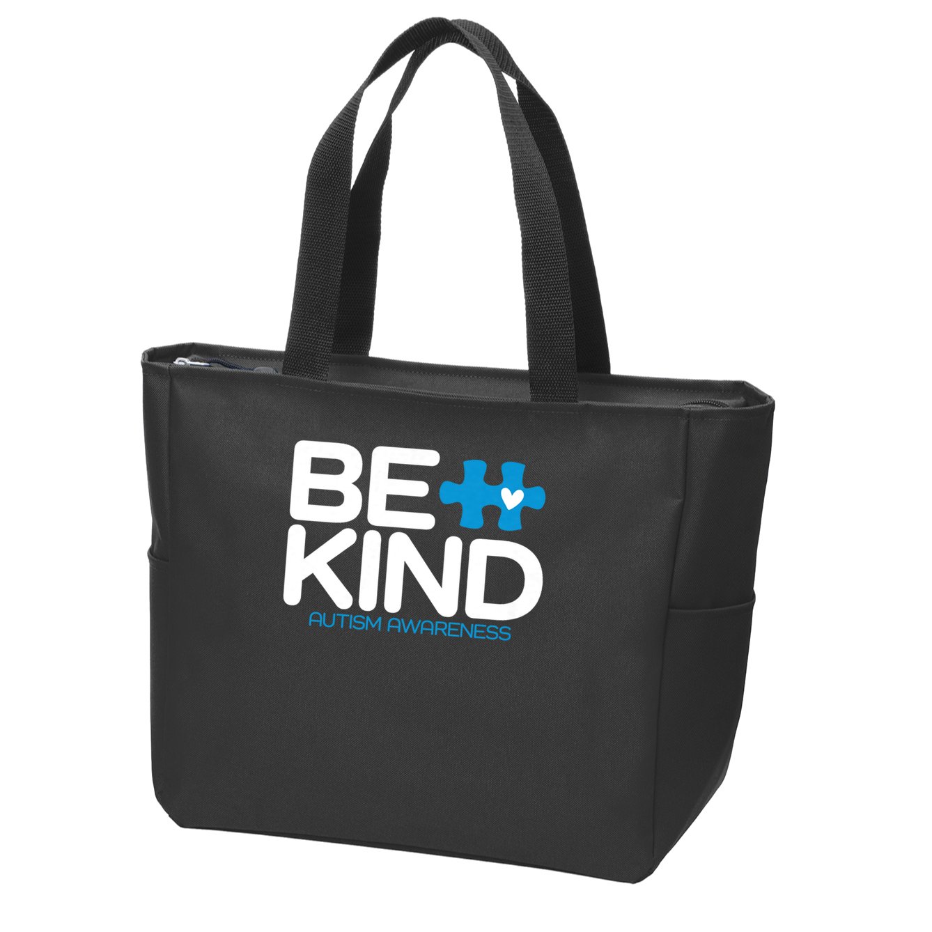 Autism Be Kind Women Men Kids Be Kind Autism Awareness Zip Tote Bag
