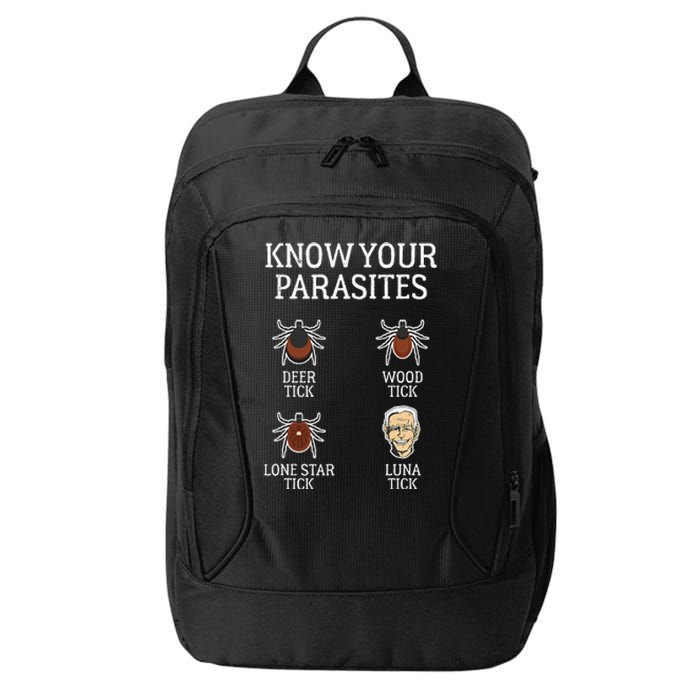 Anti Biden Know Your Parasites Lunatic Impeach Joe Biden City Backpack