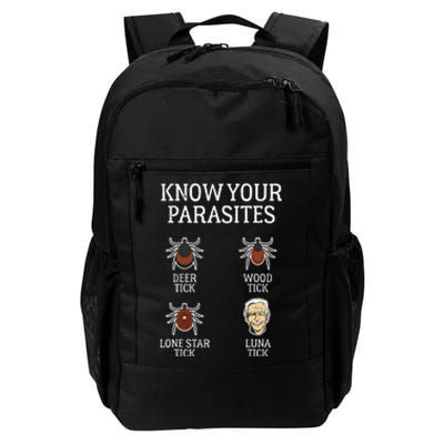 Anti Biden Know Your Parasites Lunatic Impeach Joe Biden Daily Commute Backpack