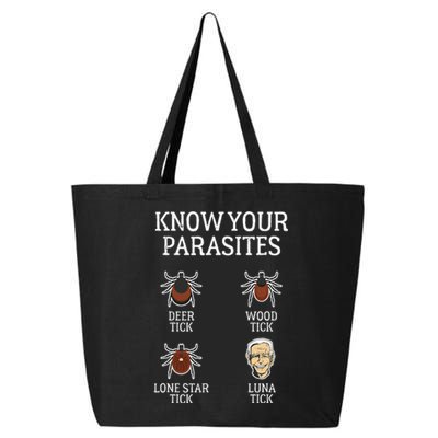 Anti Biden Know Your Parasites Lunatic Impeach Joe Biden 25L Jumbo Tote