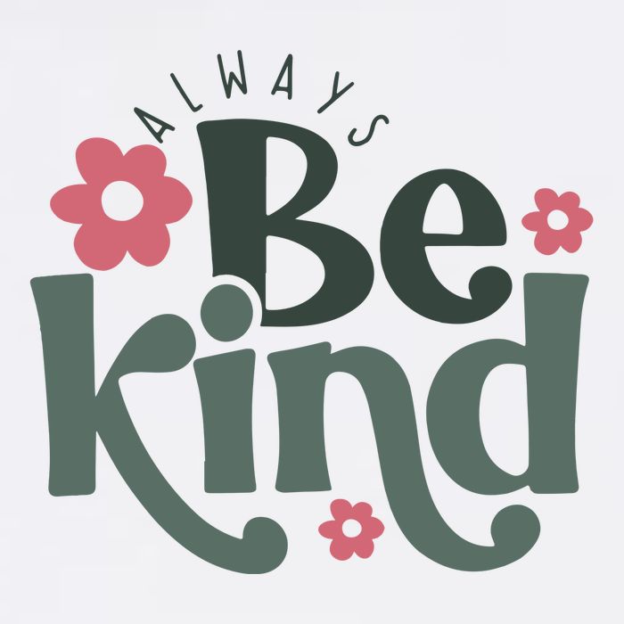 Always Be Kind Kindness Inspirational Short Acrylic Beanie