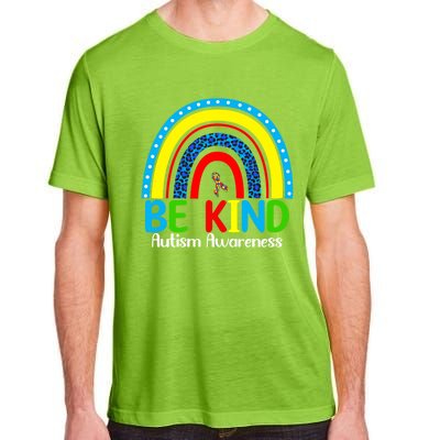 Autism Be Kind Rainbow Kindness Autism Awareness Month Gift Adult ChromaSoft Performance T-Shirt