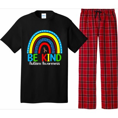 Autism Be Kind Rainbow Kindness Autism Awareness Month Gift Pajama Set