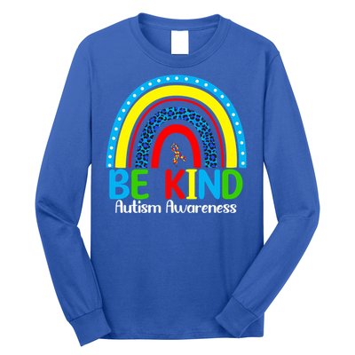 Autism Be Kind Rainbow Kindness Autism Awareness Month Gift Long Sleeve Shirt