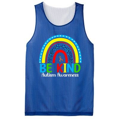 Autism Be Kind Rainbow Kindness Autism Awareness Month Gift Mesh Reversible Basketball Jersey Tank