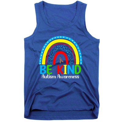 Autism Be Kind Rainbow Kindness Autism Awareness Month Gift Tank Top