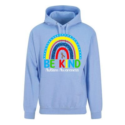 Autism Be Kind Rainbow Kindness Autism Awareness Month Gift Unisex Surf Hoodie