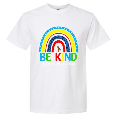 Autism Be Kind Rainbow Kindness Autism Awareness Month Gift Garment-Dyed Heavyweight T-Shirt