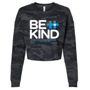 Autism Be Kind - Be Kind Autism Awareness Cropped Pullover Crew