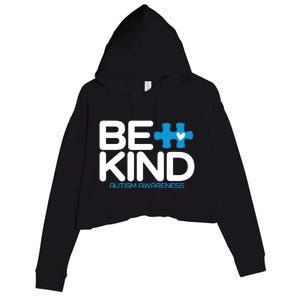 Autism Be Kind - Be Kind Autism Awareness Crop Fleece Hoodie