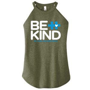 Autism Be Kind - Be Kind Autism Awareness Women's Perfect Tri Rocker Tank