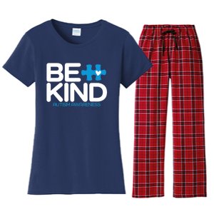 Autism Be Kind - Be Kind Autism Awareness Women's Flannel Pajama Set