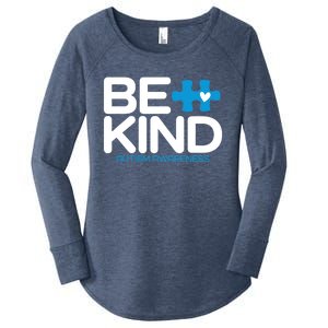 Autism Be Kind - Be Kind Autism Awareness Women's Perfect Tri Tunic Long Sleeve Shirt