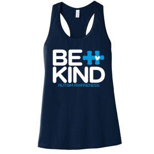 Autism Be Kind - Be Kind Autism Awareness Women's Racerback Tank