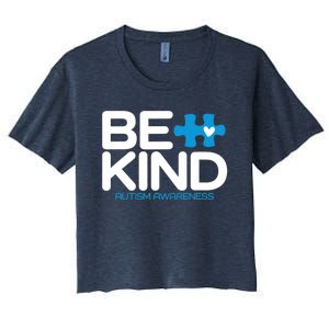 Autism Be Kind - Be Kind Autism Awareness Women's Crop Top Tee