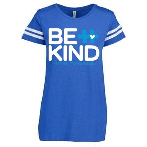 Autism Be Kind - Be Kind Autism Awareness Enza Ladies Jersey Football T-Shirt