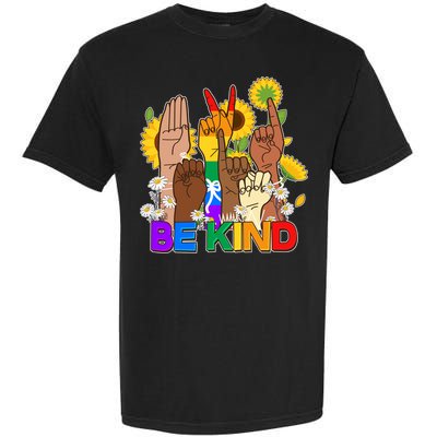 ASL Be Kind Sign Language Garment-Dyed Heavyweight T-Shirt