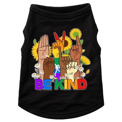 ASL Be Kind Sign Language Doggie Tank